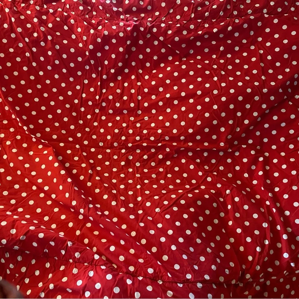 JoJO designs Decorative Ladybug Embroidered Comforter - White and Red
